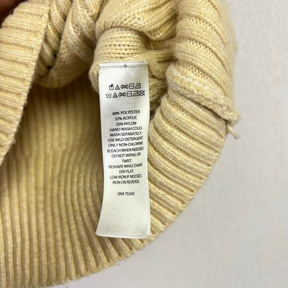 Woman's Cable Knit Tan Cropped‎ Sweater Vest - Size Small Preppy Academia - Picture 6 of 10